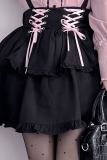Angel Share Lacework Blouse Black Skirt Set Jirai Kei Fashion