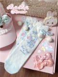 Roji  and Momo Sweet Print Lolita Short Socks