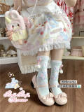 Roji  and Momo Sweet Print Lolita Short Socks