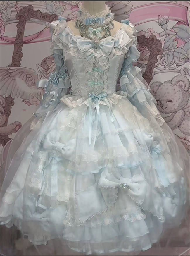 Meng Fu Zi Princess Gem Hime Lolita Dress and Underskirt Full Set