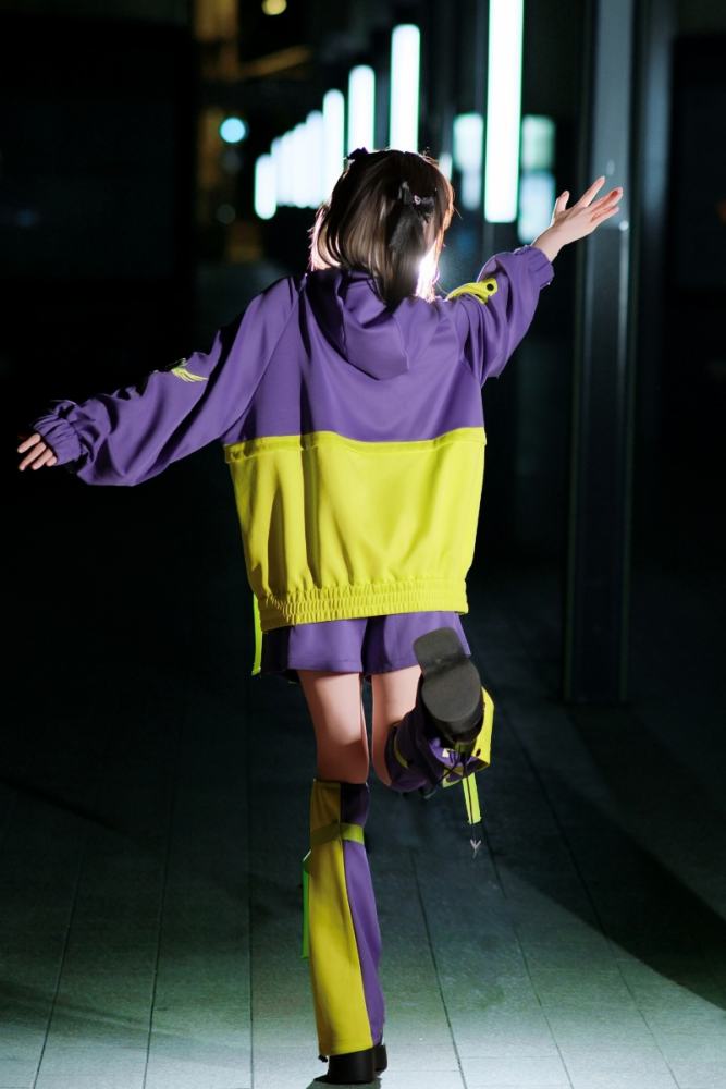 Genu Pavilion Machinery Cyberpunk Black Set Jirai Kei Clothing