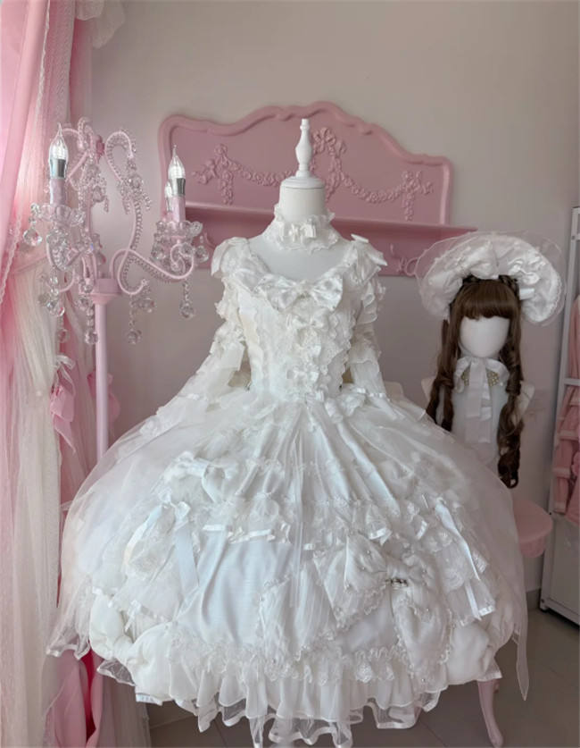 Meng Fu Zi Princess Gem Hime Lolita Dress and Underskirt Full Set