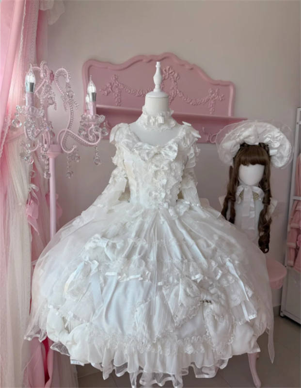 Meng Fu Zi Princess Gem Hime Lolita Dress and Underskirt Full Set
