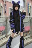 Genu Pavilion Machinery Cyberpunk Black Set Jirai Kei Clothing