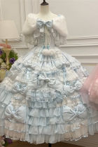 Meng Fu Zi Princess Gem Hime Lolita Dress and Underskirt Full Set