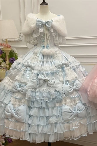 Meng Fu Zi Princess Gem Hime Lolita Dress and Underskirt Full Set