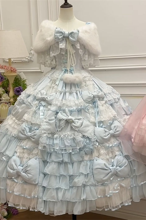 Meng Fu Zi Princess Gem Hime Lolita Dress and Underskirt Full Set
