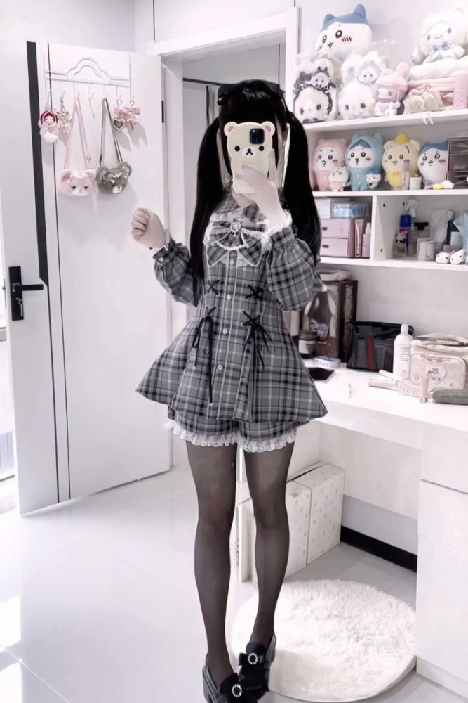 Ginga U Rabbit Doll Pink Set Jirai Kei Clothes