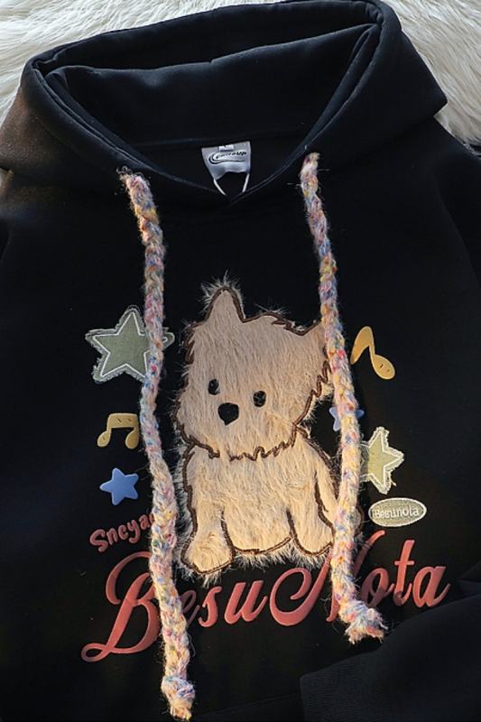 Intelligence Agency Fluffy Puppy Hoodie Jirai Kei Clothing