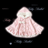 Kitty Bxllet Fluffy Sweetheart Hoodie Cape Jirai Kei Outfits
