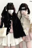 Kitty Bxllet Fluffy Sweetheart Hoodie Cape Jirai Kei Outfits