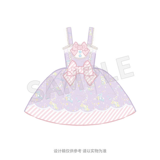 The Sanrio Collaborated Stars Jelly 1.0 Sweet Lolita JSK and Salopette