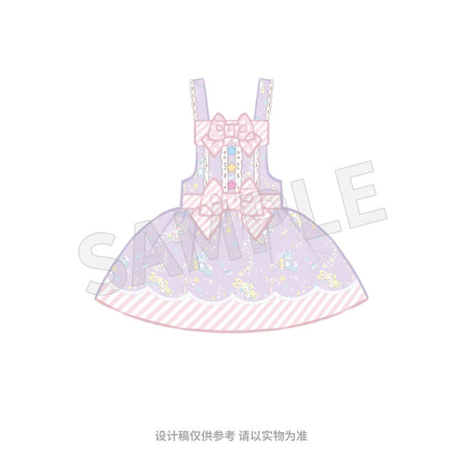 The Sanrio Collaborated Stars Jelly 1.0 Sweet Lolita JSK and Salopette