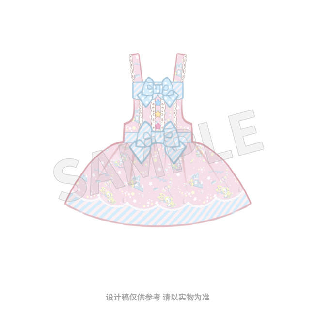 The Sanrio Collaborated Stars Jelly 1.0 Sweet Lolita JSK and Salopette