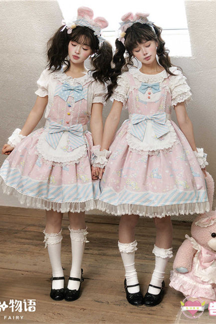 The Sanrio Collaborated Stars Jelly 1.0 Sweet Lolita JSK and Salopette