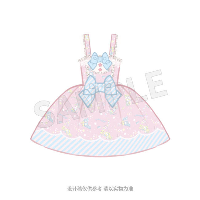 The Sanrio Collaborated Stars Jelly 1.0 Sweet Lolita JSK and Salopette