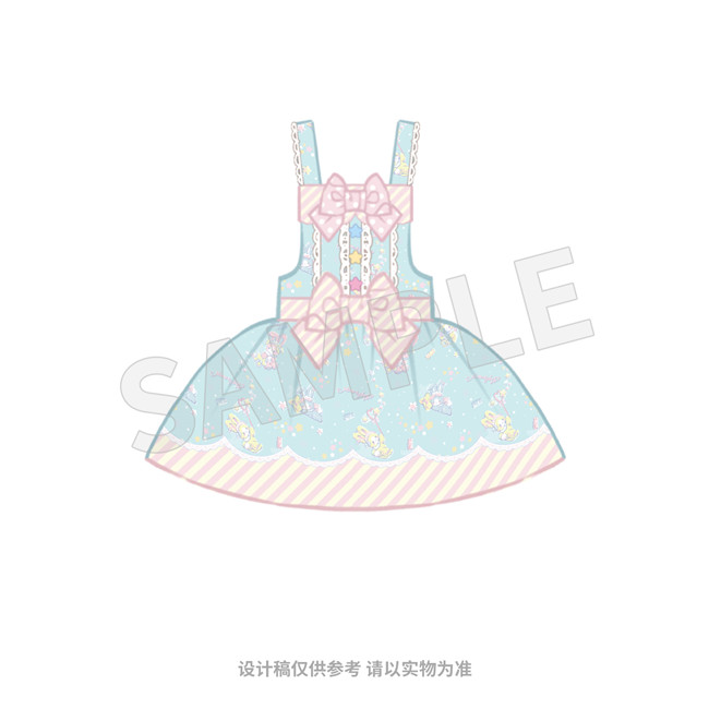 The Sanrio Collaborated Stars Jelly 1.0 Sweet Lolita JSK and Salopette