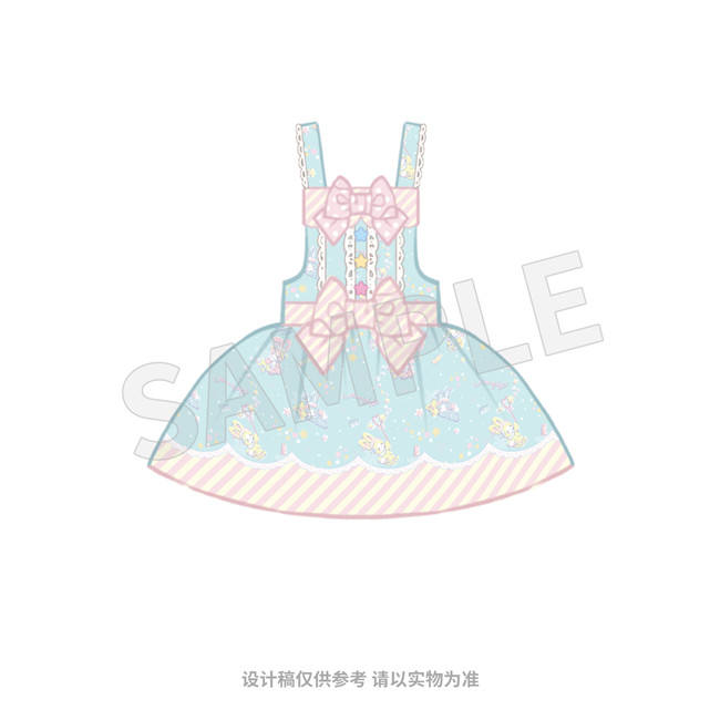 The Sanrio Collaborated Stars Jelly 1.0 Sweet Lolita JSK and Salopette