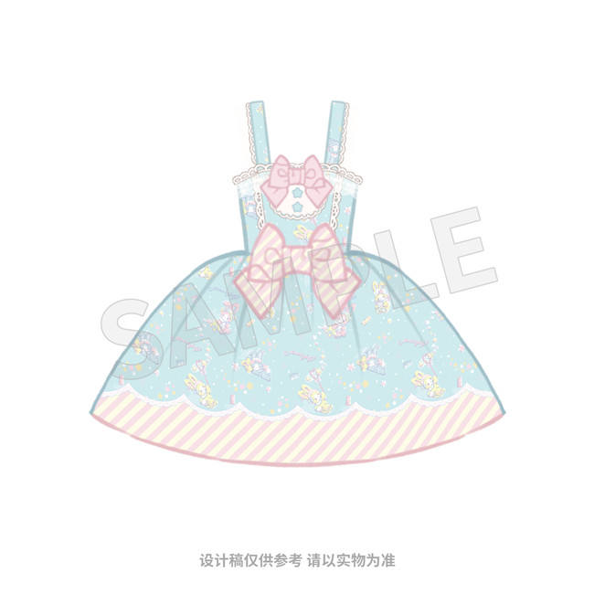 The Sanrio Collaborated Stars Jelly 1.0 Sweet Lolita JSK and Salopette