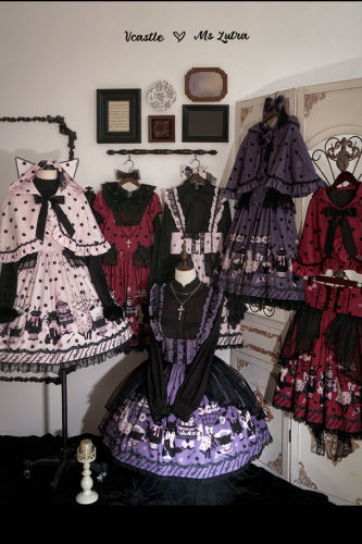 V-castle and Ms LUTRA Collaborated Lolita Dress Cape and Hair Accessories