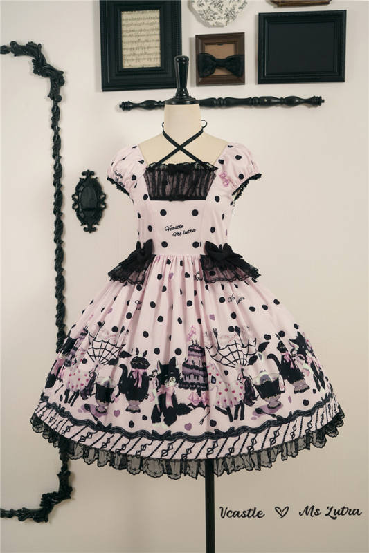 V-castle and Ms LUTRA Collaborated Lolita Dress Cape and Hair Accessories