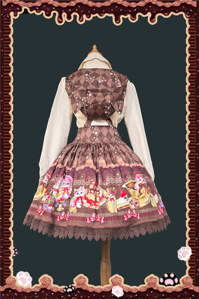 Infanta Cream Kitten Sweet Lolita Salopette