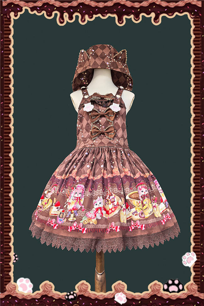 Infanta Cream Kitten Sweet Lolita Salopette