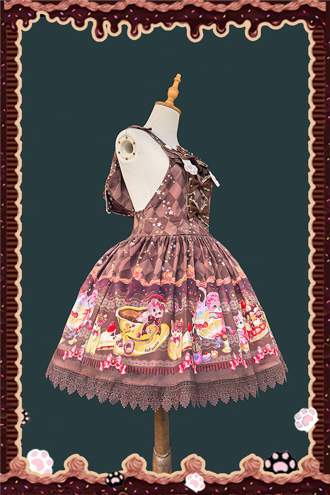 Infanta Cream Kitten Sweet Lolita Salopette