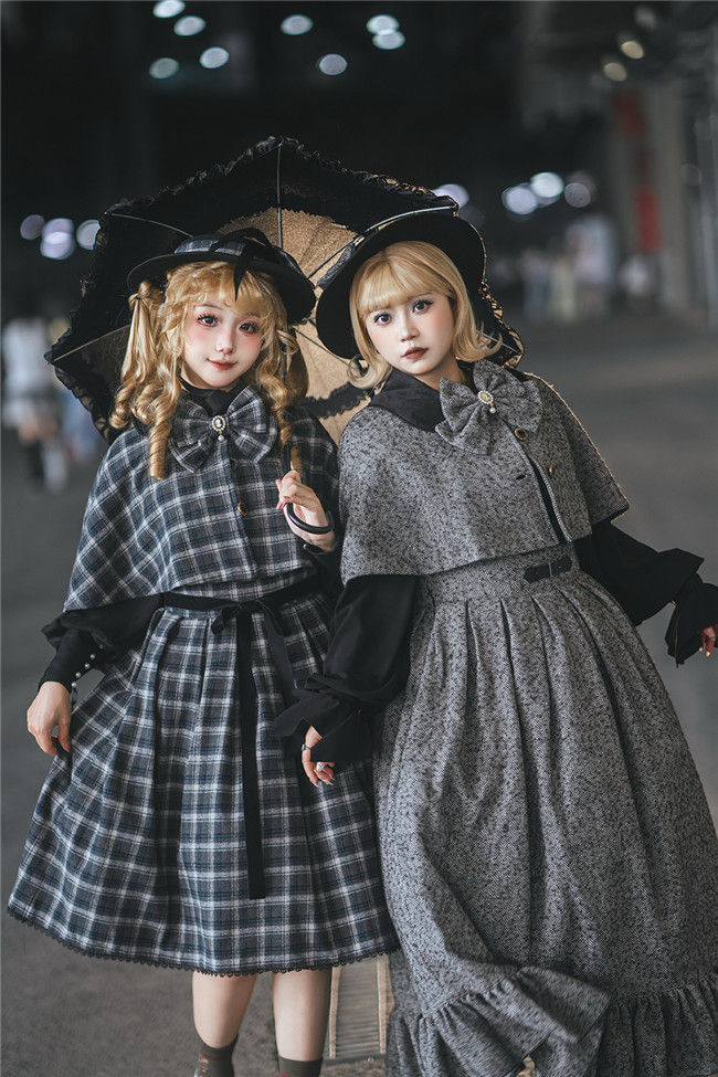 Miss Point Earl Grey Tea 2.0 Retro Corset Lolita JSK Dress and Cape