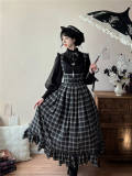 Miss Point Earl Grey Tea 2.0 Retro Corset Lolita JSK Dress and Cape