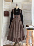 Miss Point Earl Grey Tea 2.0 Retro Corset Lolita JSK Dress and Cape