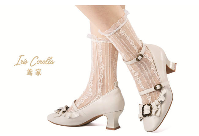 Iris Corolla Picture Frame Real Leather Bows Shoes