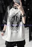 AO Space Candle Night Printed Short Sleeve T Shirt Jirai Kei Clothing