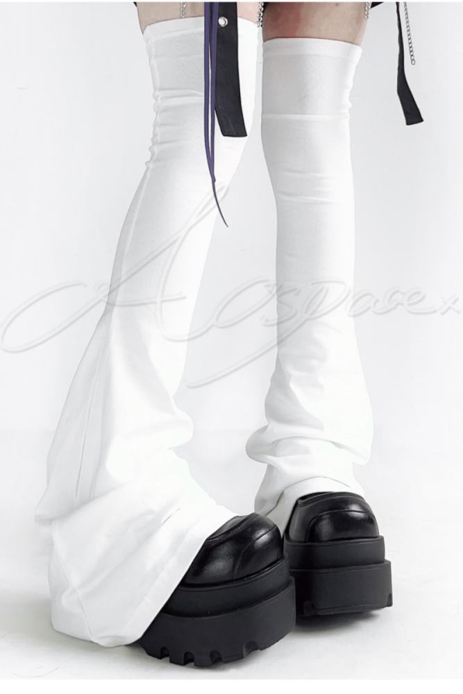 AO Space Lacework Above Knee High Leg Covers Jirai Kei Fashion