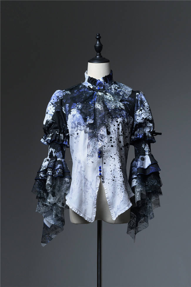 Lilith House Horrible Wonderland Set-in Hime Sleeves Lolita Blouse