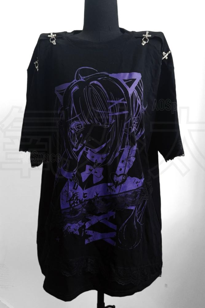 AO Space Devouring Love Comic Print T Shirt Jirai Kei Clothes