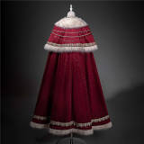 Imperial Coronation Women's Fleece-lined Thick Warm Cape and One Piece