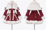Lucky Pony Girl Christmas Qi Lolita Dress and Cape