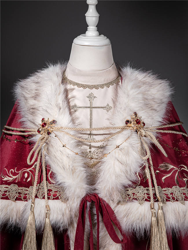 Imperial Coronation Women's Fleece-lined Thick Warm Cape and One Piece