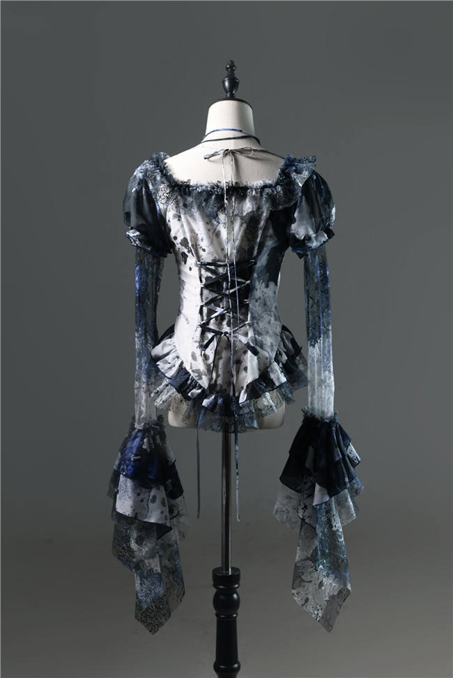 Lilith House Horrible Wonderland Halter Neck Gothic Lolita Blouse