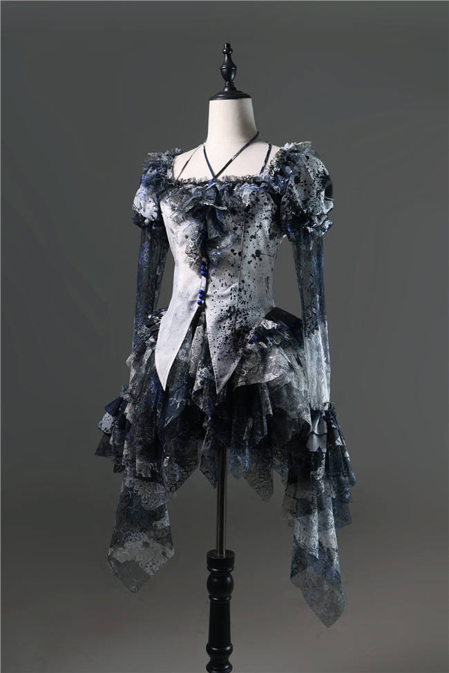 Lilith House Horrible Wonderland Halter Neck Gothic Lolita Blouse