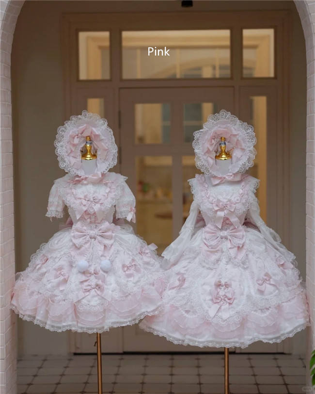 Elpress L Christmas H Hime Lolita Dress, Bonnet and Wristcuffs