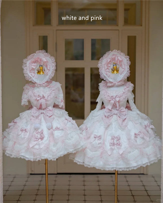 Elpress L Christmas H Hime Lolita Dress, Bonnet and Wristcuffs