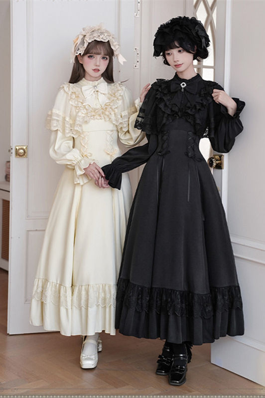 Day and Night Classic Dress and Cape