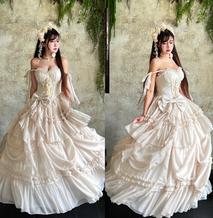 Diamond Honey Apricot Princess Dress