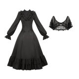 Day and Night Classic Lolita Dress and Cape