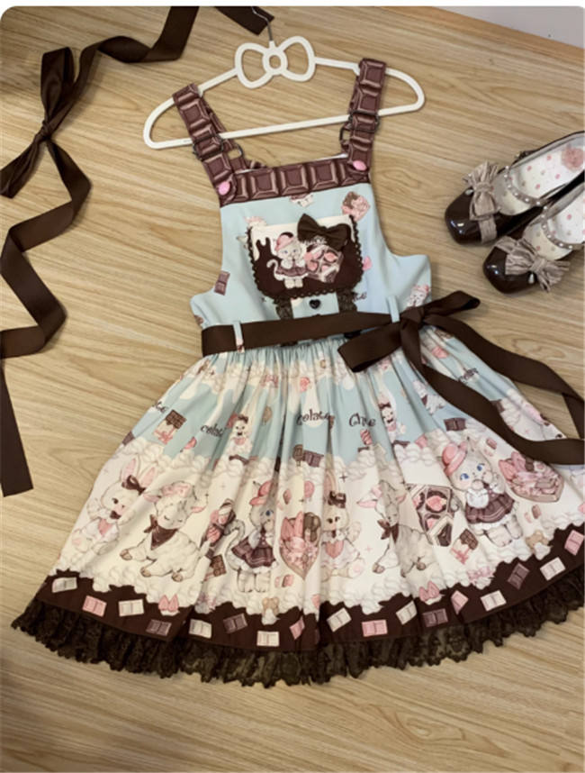 Twilight Crush Chocolate Mew  Sweet Lolita Dress and Accessories