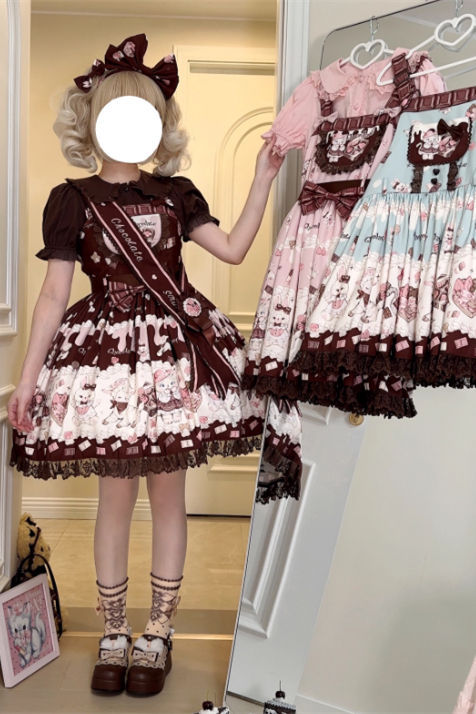 Twilight Crush Chocolate Mew  Sweet Lolita Dress and Accessories