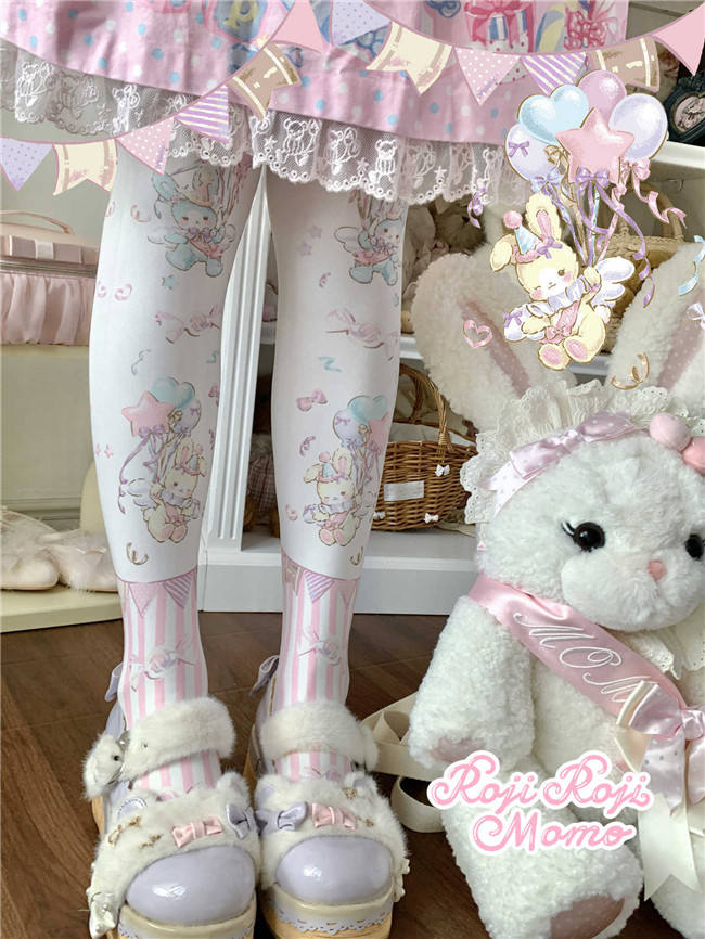 Roji and Momo Velvet Lolita Tights
