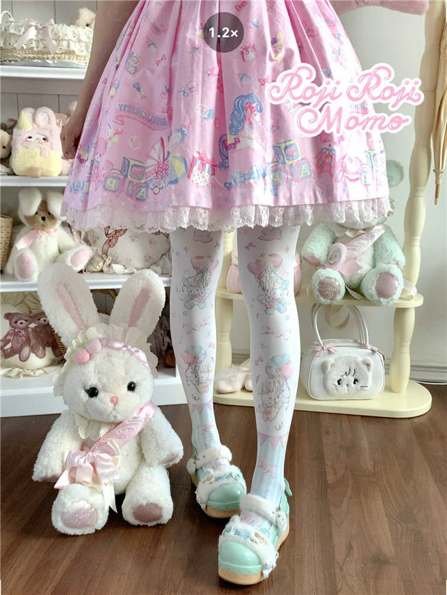 Roji and Momo Velvet Lolita Tights